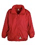 Plain Reversible Shower Jacket - red
